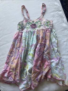 Mimi & Maggie Pink, Purple and Green Paisley Sundress